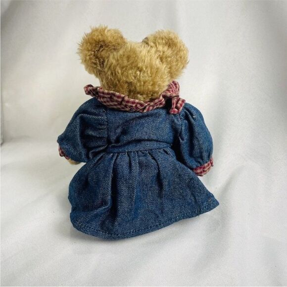 Bonnie Boyds Bears Jointed JB Bean Denim Dress Collection Vintage Plush Retired - Picture 5 of 7